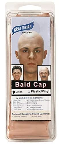 Graftobian Latex Bald Cap Light Flesh One Size | Realistic Special Effects Makeup thumbnail 3