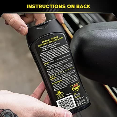 Meguiar's Ultimate Black Plastic Restorer 12 Oz | Deep Color & Shine, UV Protection for Car Exterior Plastic thumbnail 7