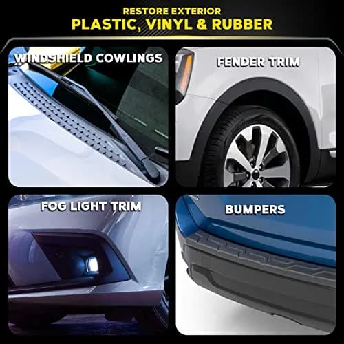 Meguiar's Ultimate Black Plastic Restorer 12 Oz | Deep Color & Shine, UV Protection for Car Exterior Plastic thumbnail 3