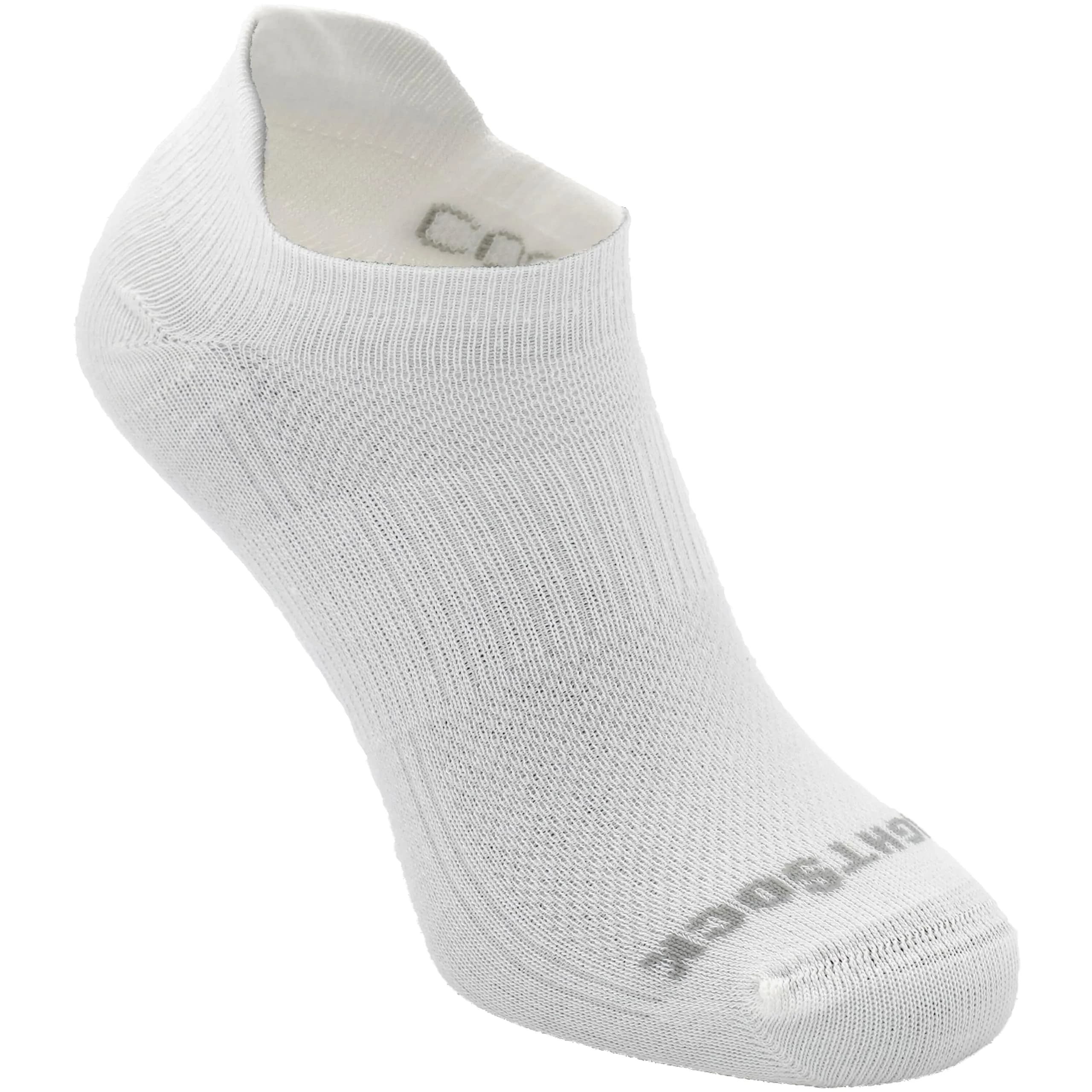Wrightsock CoolMesh II Tab Running Socks for Men and Women | Blister-Free, Breathable, Eco-Friendly Ankle-High Socks — White