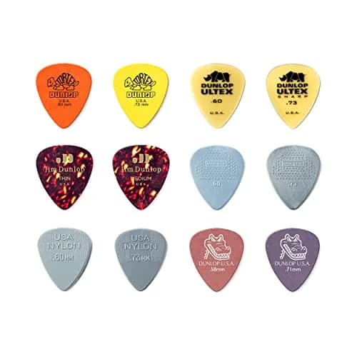 Jim Dunlop Guitar Pick LT/MD Variety Pack - 12 Pack | Sample Popular Gauges & Materials thumbnail 2