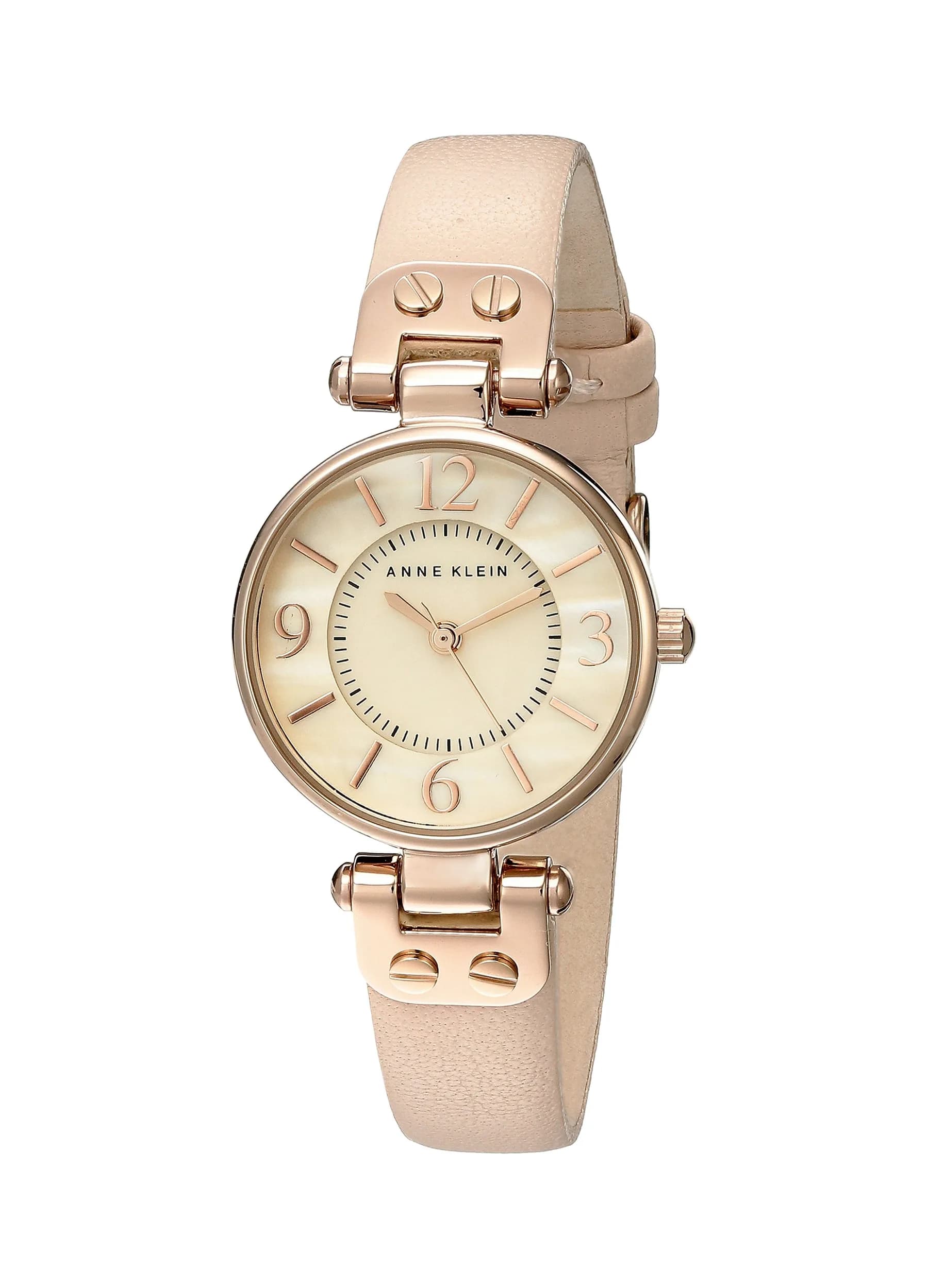 Anne Klein Women's 10/9442RGLP Rose Gold-Tone Watch with Leather Band | Elegant Dress Style, 26mm Case, Leather Strap