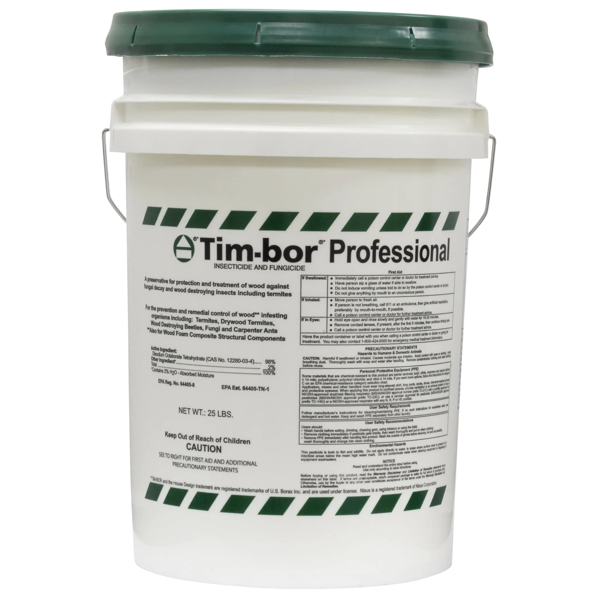 Nisus Timbor Insecticide Termiticide Fungicide 25 Lbs | Wood Preservative & Pest Control