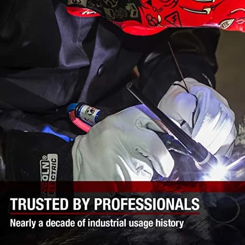 Lincoln Electric Grain Leather TIG Welding Gloves | High Dexterity XL | White/Black thumbnail 5