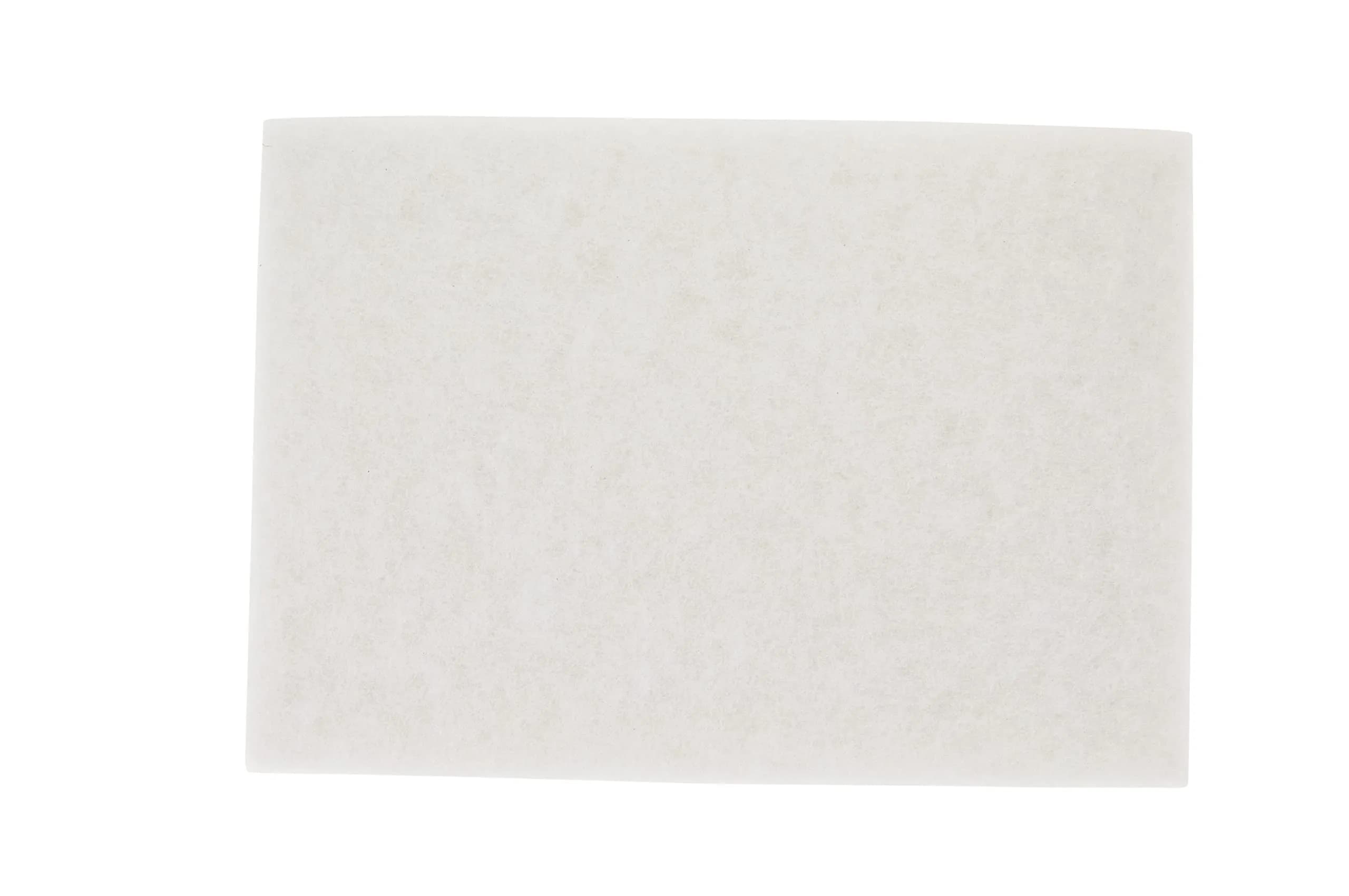 3M White Super Polish Pad 4100 32 in x 14 in | Soft Finish & Light Cleaning Pad — 20 in x 14 in