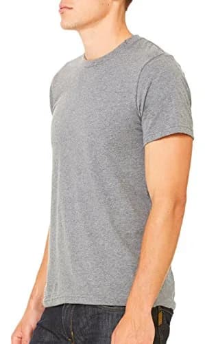 BELLA+CANVAS Unisex Jersey Short-Sleeve T-Shirt Steel Blue XL | Breathable Cotton for Indian Climate thumbnail 2