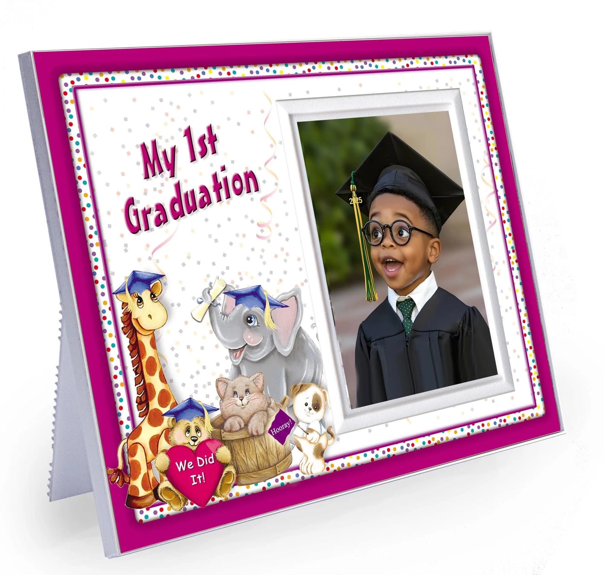 Expressly Yours! Photo Expressions Kindergarten Graduation Picture Frame | Colorful & Fun | Holds 3.5 x 5 Photo | First Keepsake Gift