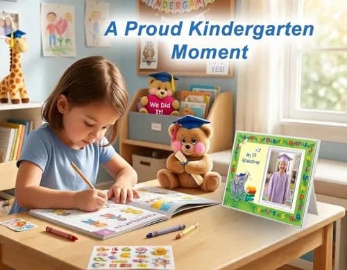 Expressly Yours! Photo Expressions Kindergarten Graduation Picture Frame | Colorful & Fun | Holds 3.5 x 5 Photo | First Keepsake Gift thumbnail 7