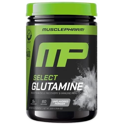 Muscle Pharm Select Glutamine | 60 Servings Unflavored Powder for Muscle Recovery & Gut Health thumbnail 1