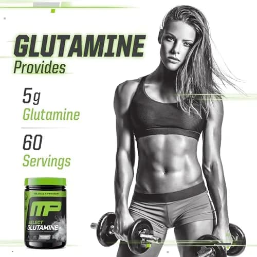 Muscle Pharm Select Glutamine | 60 Servings Unflavored Powder for Muscle Recovery & Gut Health thumbnail 4