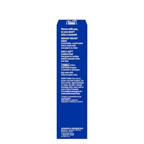 Band-Aid Flexible Fabric Adhesive Bandages Extra Large 10 Pack | Comfort & Flexibility for Minor Wounds thumbnail 7