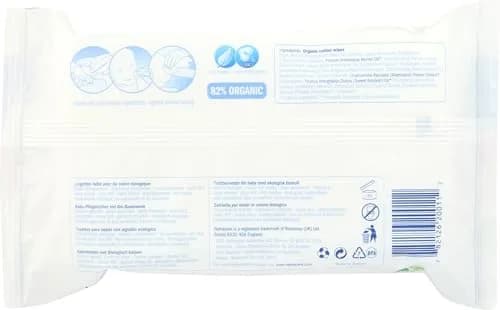 Natracare Organic Cotton Baby Wipes, 50 Count | Gentle & Biodegradable for Sensitive Skin thumbnail 2