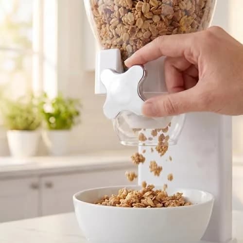 ZevrO Indispensable Single Dry Food Dispenser 500ml (17.5 oz) | Portion Control Airtight BPA-Free Food Storage thumbnail 5