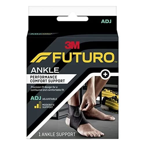 Futuro Performance Comfort Ankle Support, Adjustable Black | Moderate Support & Breathable Materials thumbnail 1