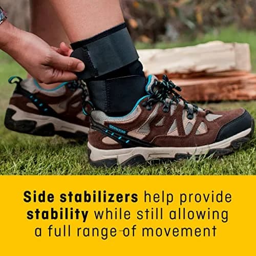 Futuro Sport Deluxe Black Ankle Stabilizer with Hook and Loop Strap, 0.11 kg (0.227 lb) | FDA Approved Professional Healthcare thumbnail 4