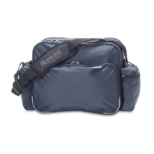 Hopkins Medical Products Home Health Shoulder Bag 14x11x7 inch Waterproof Nylon Navy Blue thumbnail 1