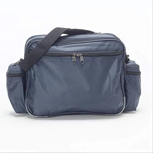 Hopkins Medical Products Home Health Shoulder Bag 14x11x7 inch Waterproof Nylon Navy Blue thumbnail 3