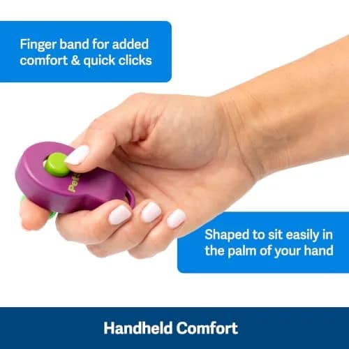PetSafe Clik-R Dog Training Clicker, Purple | Ergonomic & Comfortable for All Ages thumbnail 7