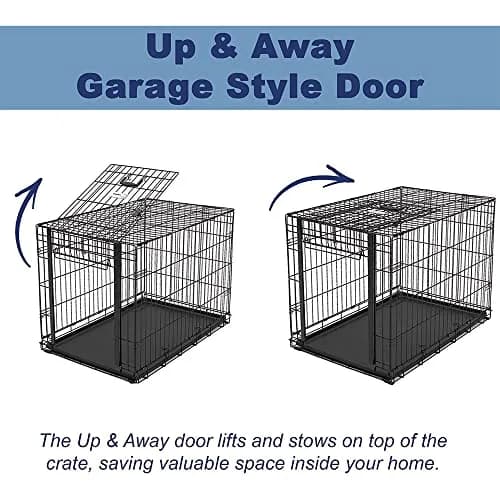 MidWest Homes for Pets Large Ovation Single Door Folding Dog Crate 43.5"L x 28.5"W x 30.5"H | Space-Saving Patented Door thumbnail 3