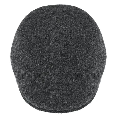 Kangol Seamless Wool 507 Flat Cap Dark Flannel | Classic Men’s Newsboy Cap for Autumn/Winter thumbnail 9
