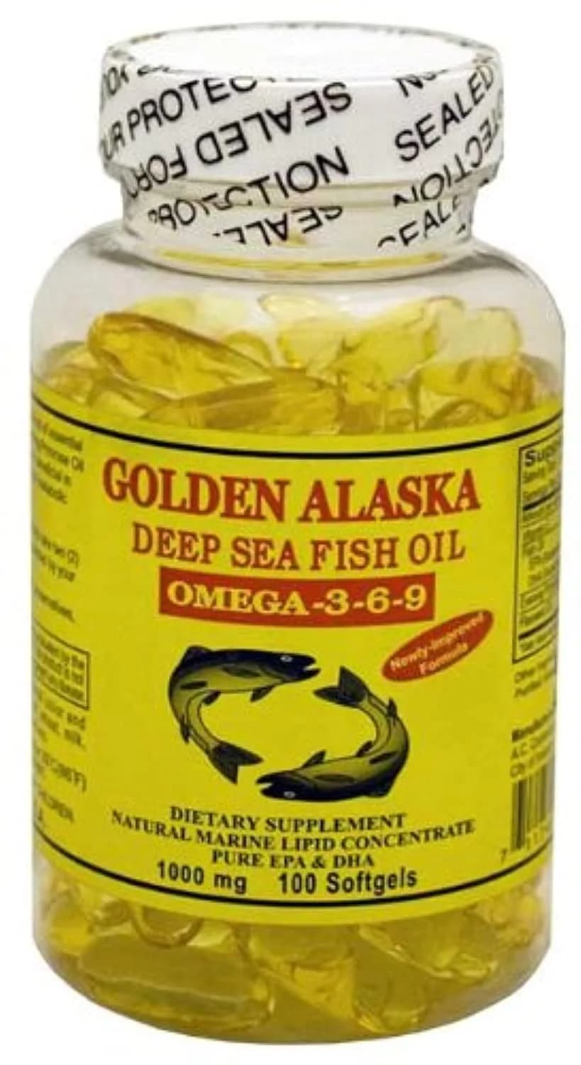 A.C. Commodity Inc Deep Sea Omega-3-6-9 Fish Oil 1000mg | Lemon Softgels for Adults — Softgel