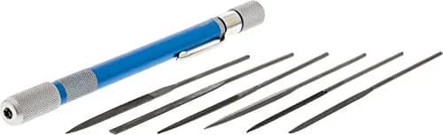 EUROTOOL Pocket Mini Needle File Set, 6 Piece | Fine Cut, 4" (100mm) for Jewelry & Watch Repair thumbnail 1