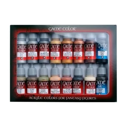 Vallejo Game Color Leather and Metal Set | 16 Bottles x 18 ml | Realistic Miniature Painting thumbnail 5