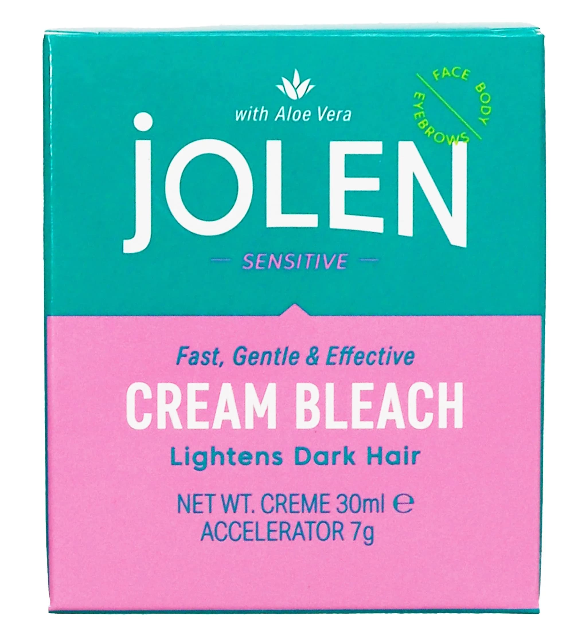 Jolen Creme Bleach Plus Aloe Vera 1oz. | Mild Hair Bleaching for All Hair Types