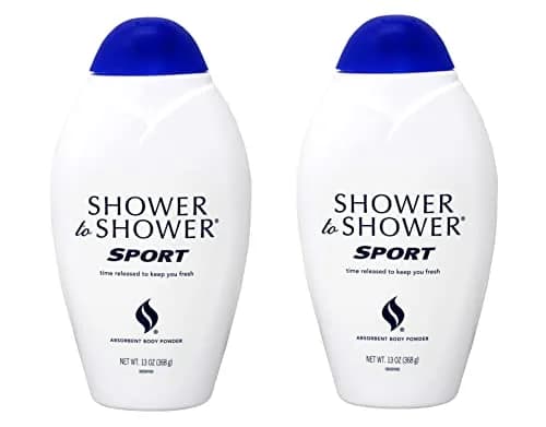 Shower To Shower Absorbent Body Powder Sport 13oz Pack of 2 | Keeps You Dry & Fresh thumbnail 1