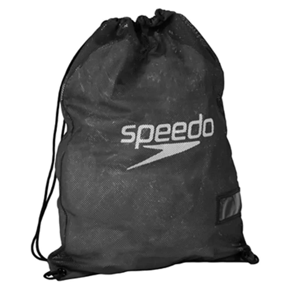 Speedo Black Equipment Mesh Wet Kit Swim Bag 68cm x 49cm (35 Litres) | Quick Drainage for Wet Gear - view 4