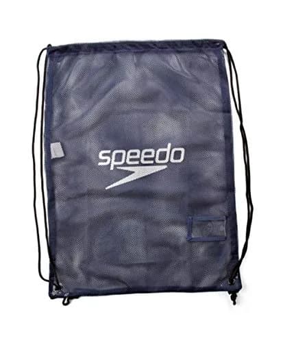 Speedo Black Navy Mesh Drawstring Bag 68cm (26.8in) | 35 Litre Capacity for Swimming Gear thumbnail 1