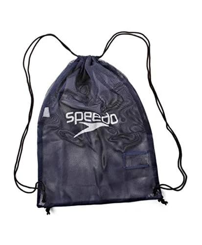 Speedo Black Navy Mesh Drawstring Bag 68cm (26.8in) | 35 Litre Capacity for Swimming Gear thumbnail 2