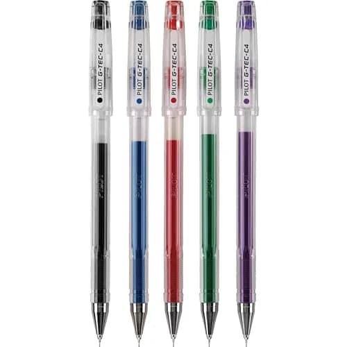 PILOT G-Tec-C Gel Ink Pens 5-Pack | Ultra-Fine 0.4mm, Assorted Colors, Precise Control thumbnail 2