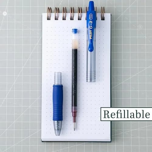 PILOT G2 Premium Blue Gel Pens, Bold Point (1.0mm), 2 Count Pack | Smooth Writing - view 3