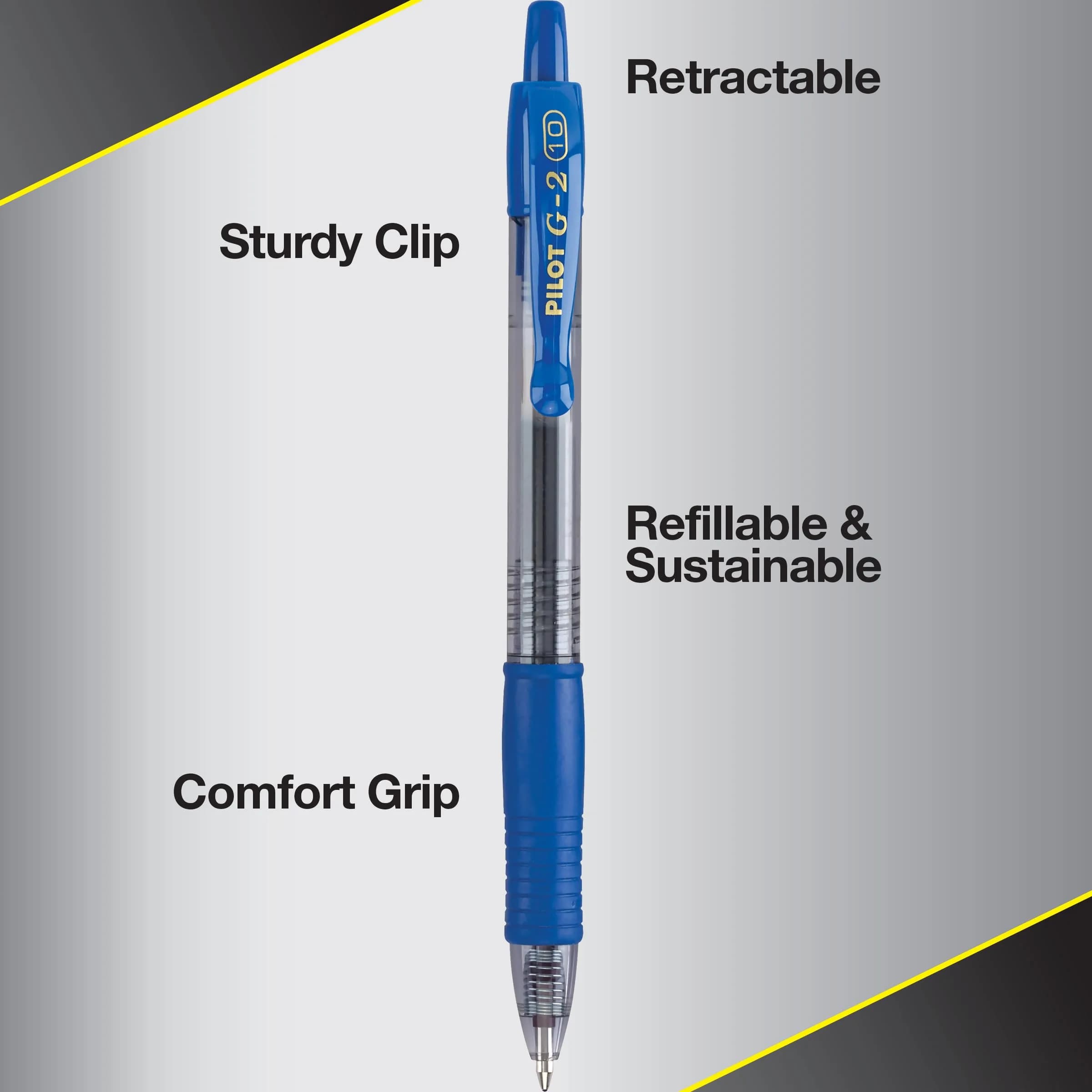 Pilot G2 Premium Gel Pens Black Bold Point 1 mm 2 Count (Pack of 1) | Smooth Writing for Students & Professionals - view 5