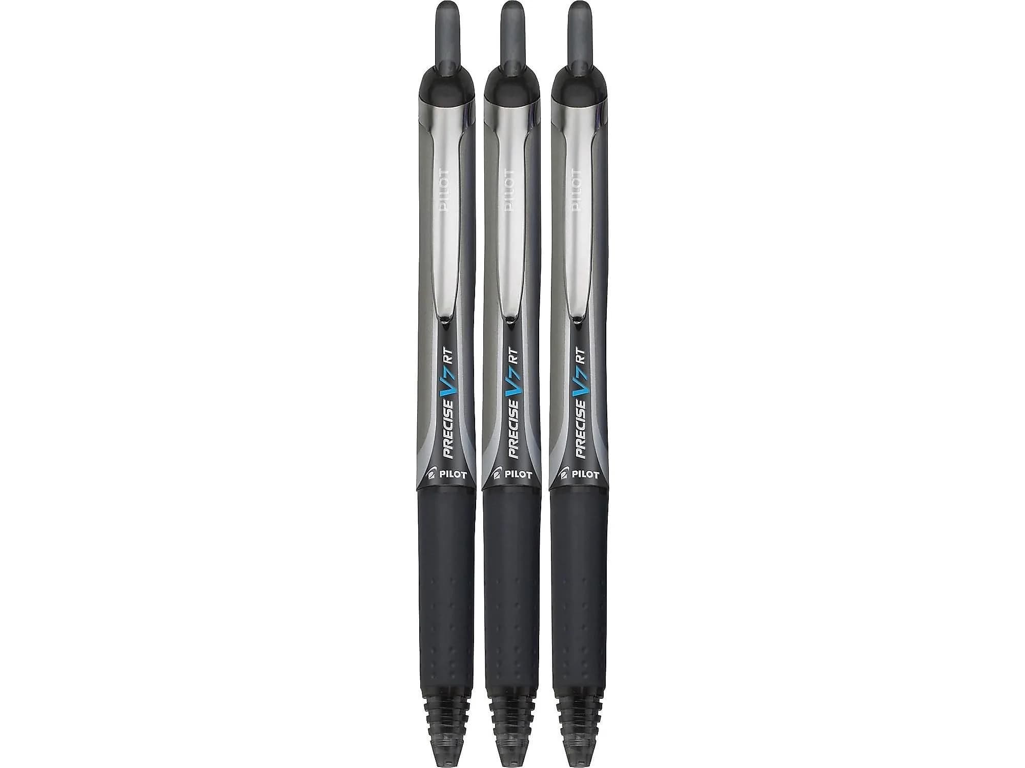 Pilot Precise V7 RT Refillable Liquid Ink Rollerball Pen 0.7mm | Fine Point, Refillable, Black Ink