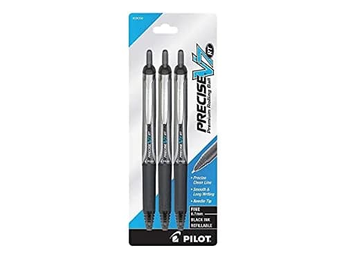 Pilot Precise V7 RT Refillable Liquid Ink Rollerball Pen 0.7mm | Fine Point, Refillable, Black Ink thumbnail 2