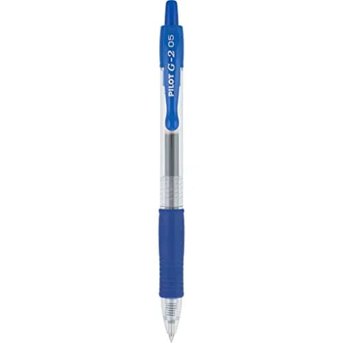 PILOT G2 Premium Refillable Gel Pens, Extra Fine Point 0.5mm, Blue Ink, 5-Pack | Smooth Writing & Long-Lasting thumbnail 7