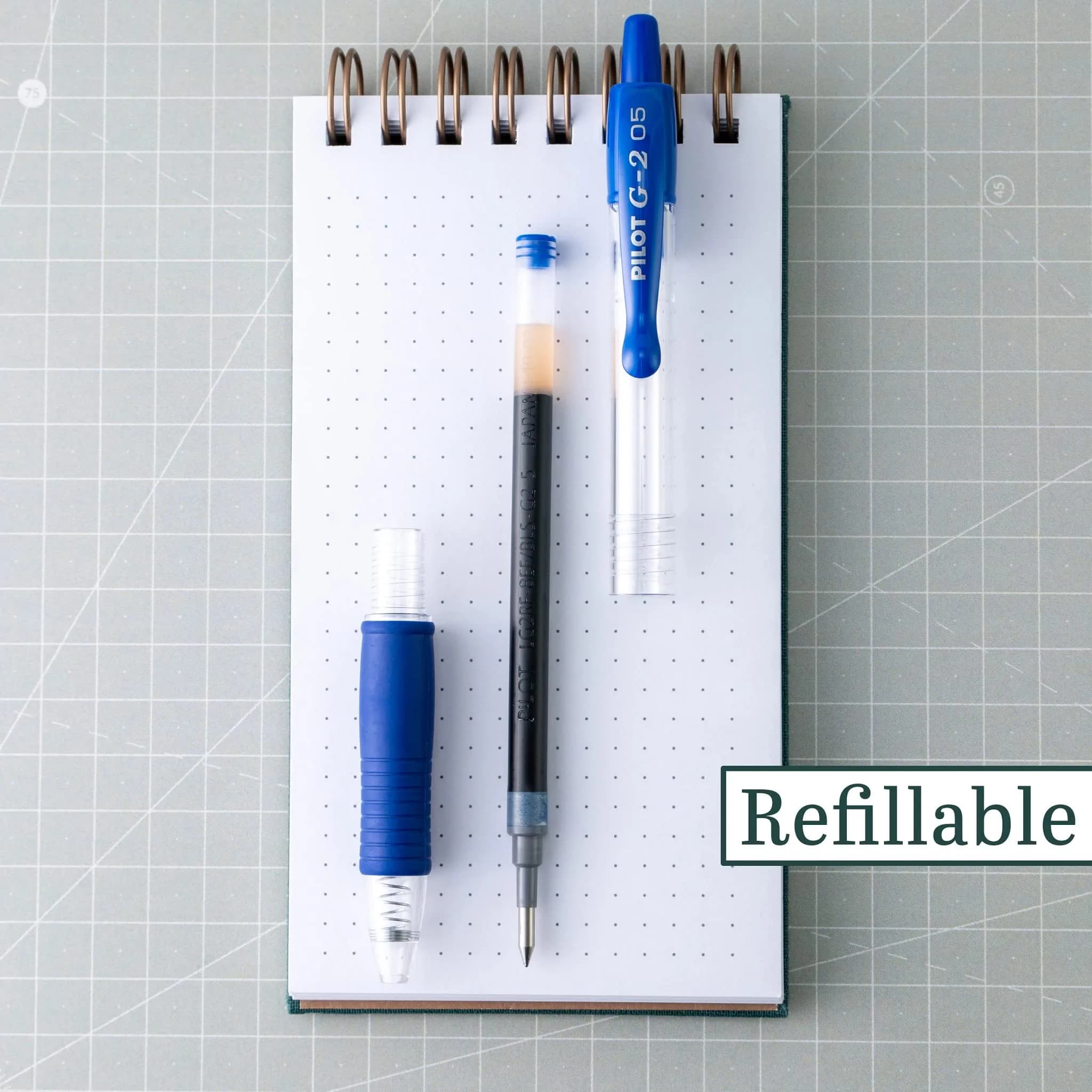 PILOT G2 Premium Refillable Gel Pens, Extra Fine Point 0.5mm, Blue Ink, 5-Pack | Smooth Writing & Long-Lasting - view 4