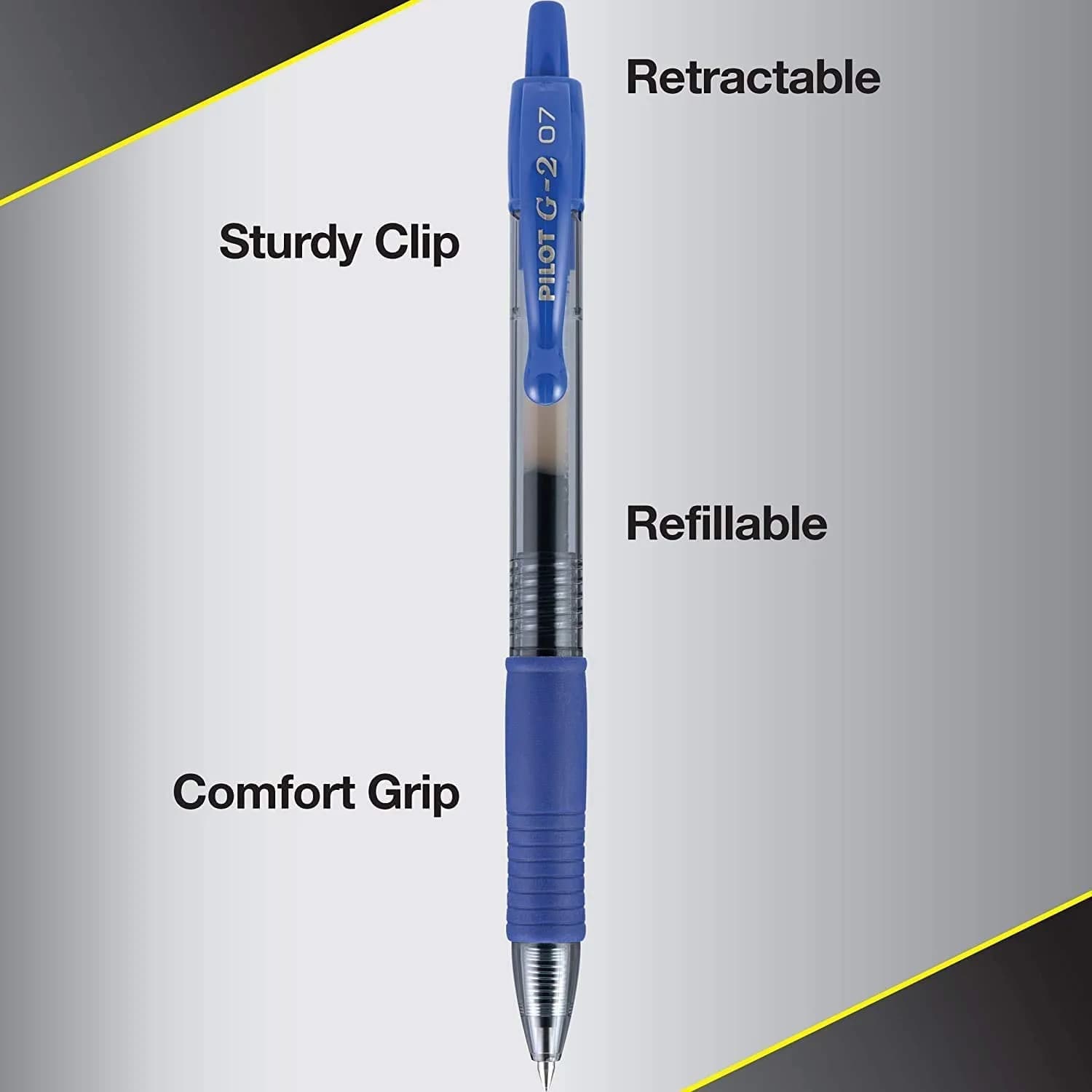 PILOT G2 Premium Gel Roller Pens, Blue Ink Fine Point, Pack of 5 | Longest Writing Gel Ink Pen - view 6