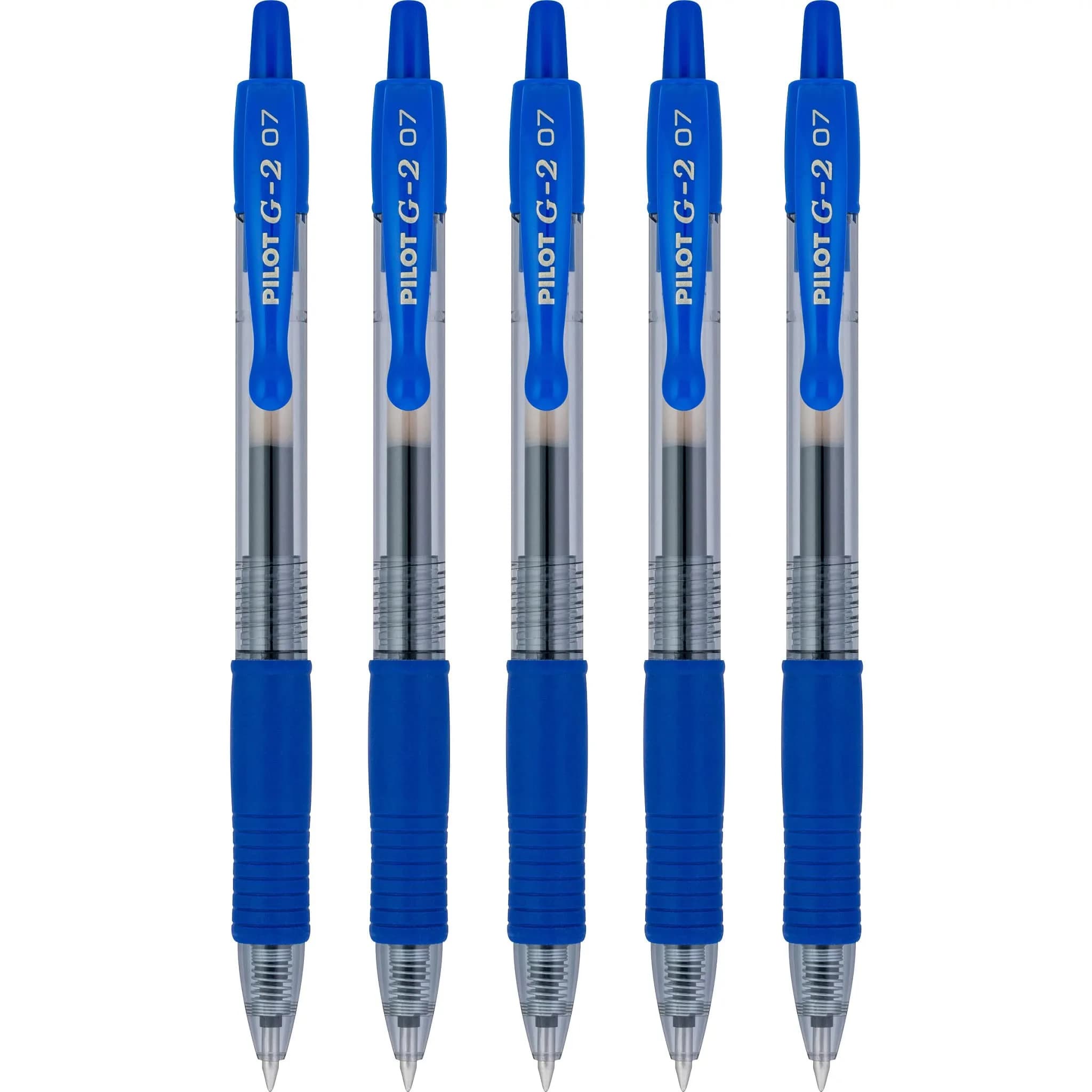 Pilot G2 Premium Blue Gel Pens, Fine Point 0.7mm, 5-Pack | Smooth Writing & Long-Lasting Ink - view 3