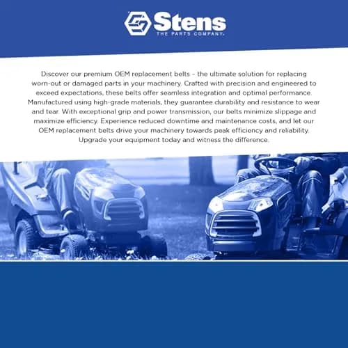 Stens 265-448 Covered Belt 1.5 cm (0.438 in) | Replaces Club Car 1019167-01 Starter Generator Belt thumbnail 4