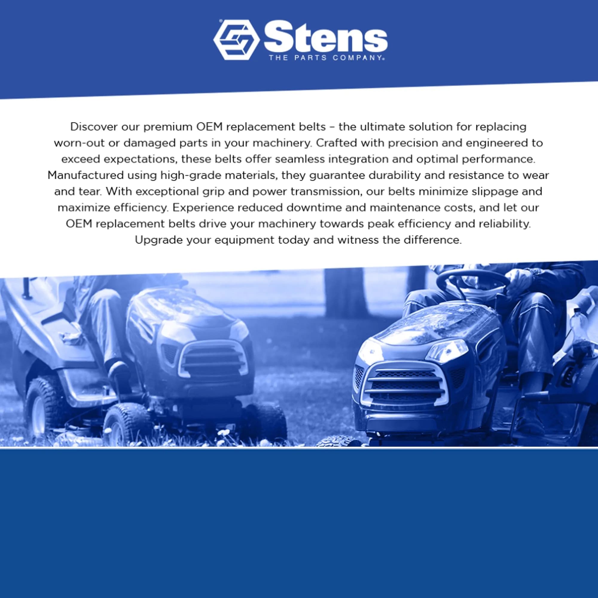Stens 265-448 Covered Belt 1.5 cm (0.438 in) | Replaces Club Car 1019167-01 Starter Generator Belt - view 4