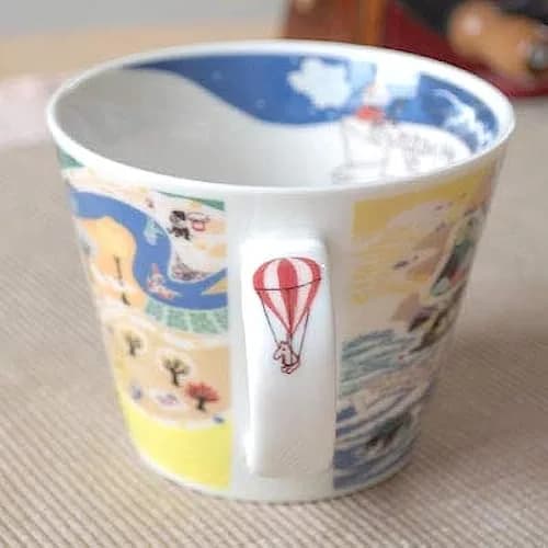 山加商店 Moomin Valley Map Design Soup Mug Cup Yamaka Japan | Porcelain 400ml | Cute Moomin Gift thumbnail 2