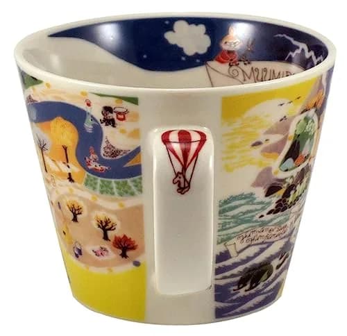 山加商店 Moomin Valley Map Design Soup Mug Cup Yamaka Japan | Porcelain 400ml | Cute Moomin Gift thumbnail 3