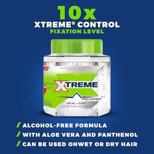 Xtreme Pro-Expert Styling Gel, 15.87 Oz Jar | Strong Hold, Alcohol-Free with Aloe Vera thumbnail 4