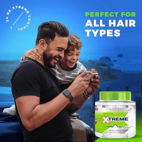 Xtreme Pro-Expert Styling Gel, 15.87 Oz Jar | Strong Hold, Alcohol-Free with Aloe Vera thumbnail 5