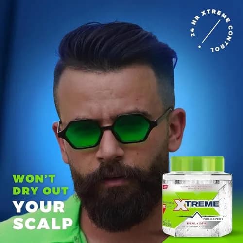 Xtreme Pro-Expert Styling Gel, 15.87 Oz Jar | Strong Hold, Alcohol-Free with Aloe Vera thumbnail 7