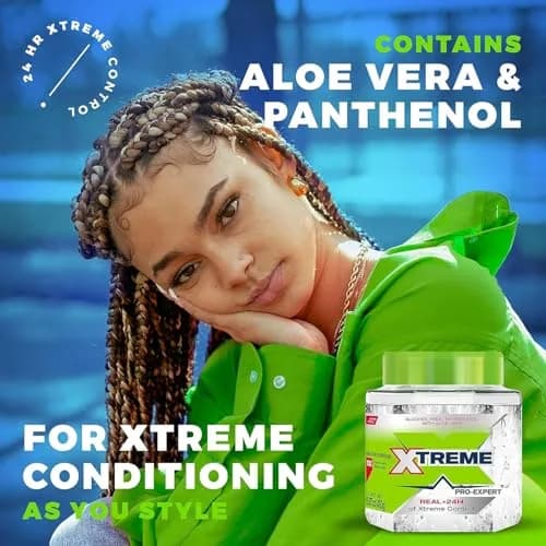 Xtreme Pro-Expert Styling Gel, 15.87 Oz Jar | Strong Hold, Alcohol-Free with Aloe Vera thumbnail 8