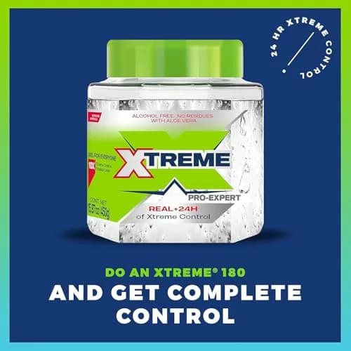 Xtreme Pro-Expert Styling Gel, 15.87 Oz Jar | Strong Hold, Alcohol-Free with Aloe Vera thumbnail 3